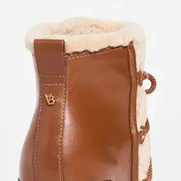LAST PAIR! new VERONICA BEARD Leather Elfred Wedge Boots Hazel 9J6 - Picture 8 of 9
